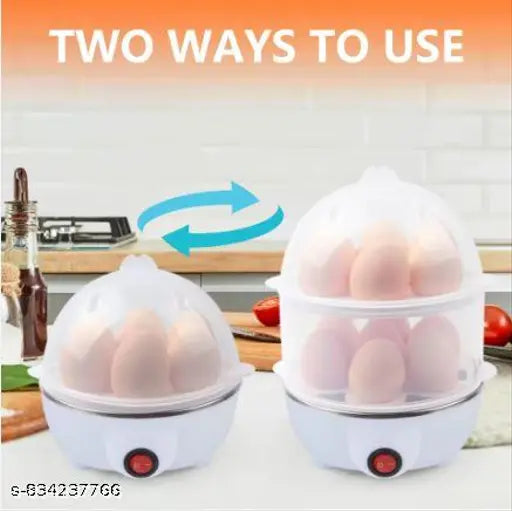 14-Egg Double Layer Electric Egg Boiler & Steamer – 350W Automatic Egg Cooker for Boiling, Poaching & Steaming – Fast & Efficient Kitchen Appliance